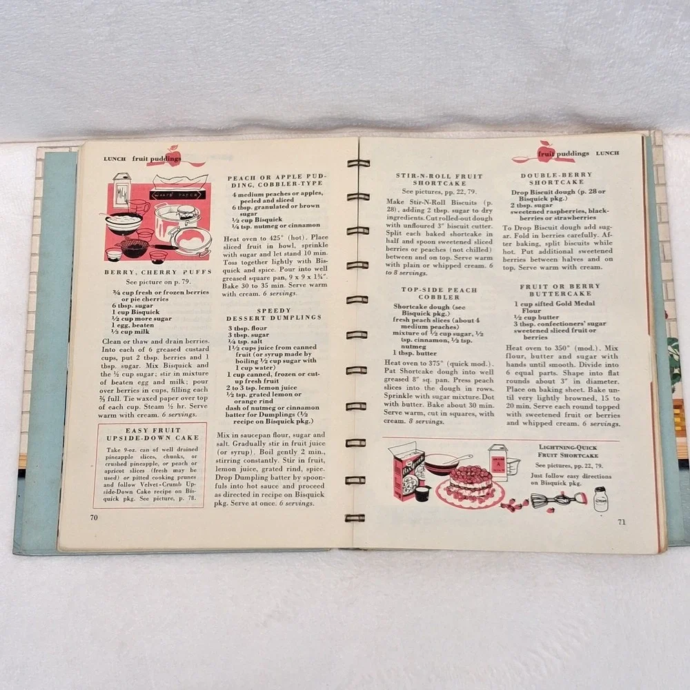 Vtg Betty Crocker's Good and Easy Cookbook 1954 1st Edition 3rd Printing Wire